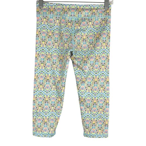 Ivivva Cropped Leggings Girls Size 12 Abstract Print Multicolored PT-2251 - Picture 4 of 10